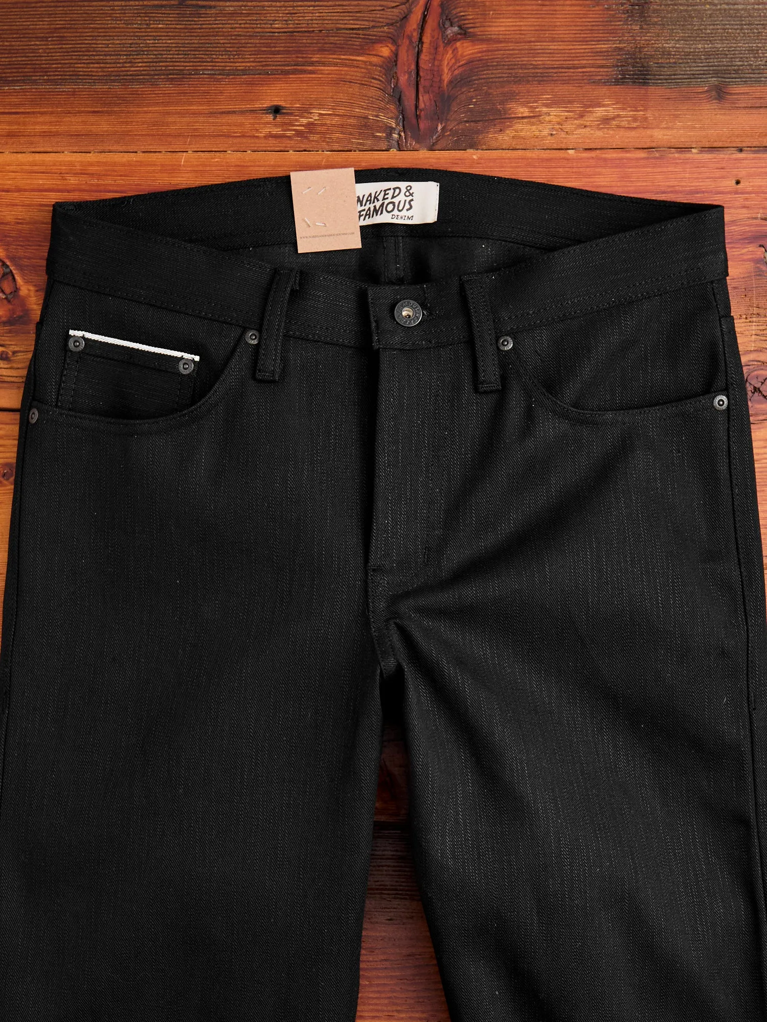 "Anniversary Left Hand Twill - Double Black Edition" 13.75oz Selvedge Denim - Weird Guy Fit