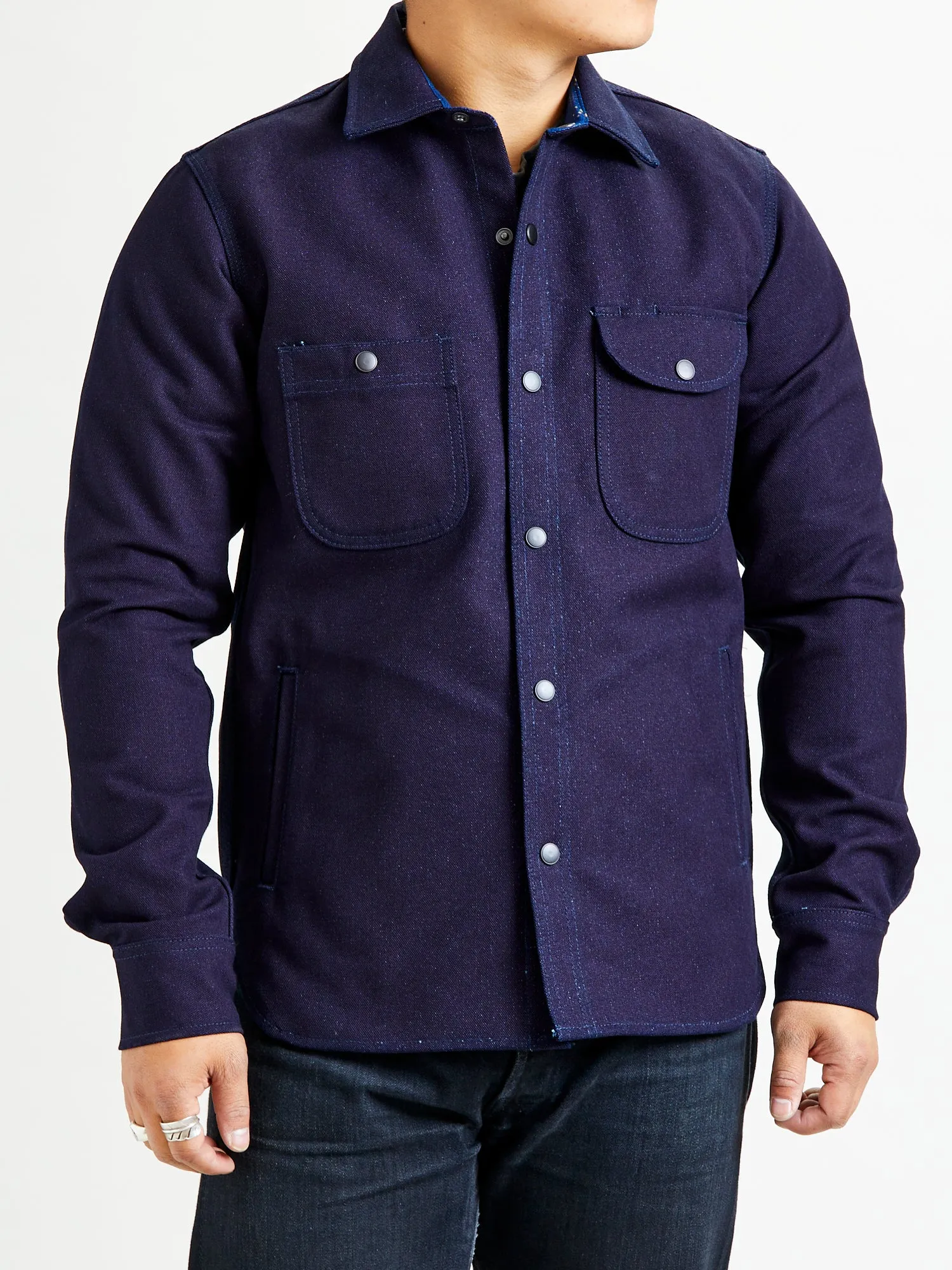 "Heavyweight ISC" Service Shirt in Indigo