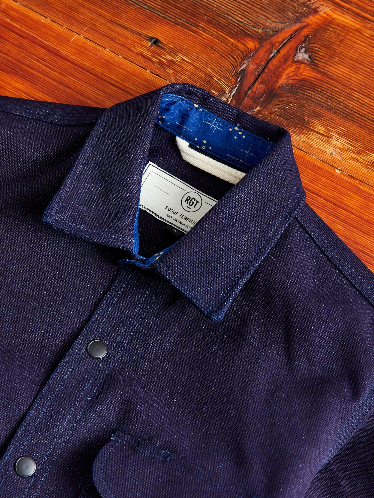 "Heavyweight ISC" Service Shirt in Indigo