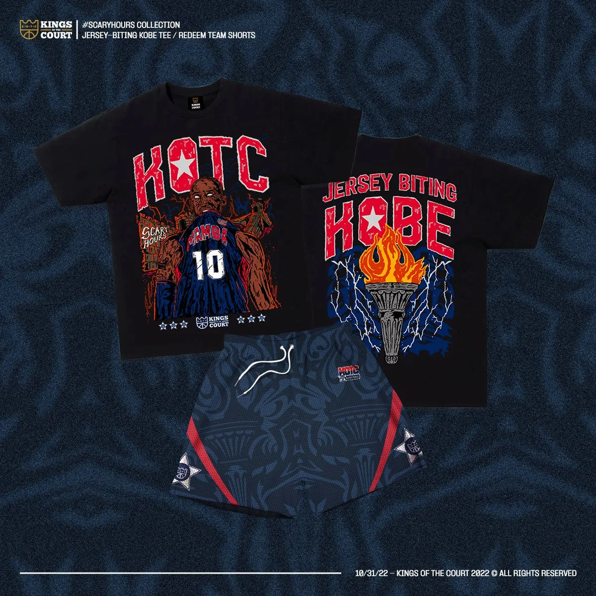 "Jersey Biting Kobe" T-Shirt / "Redeem Team" Mesh Shorts