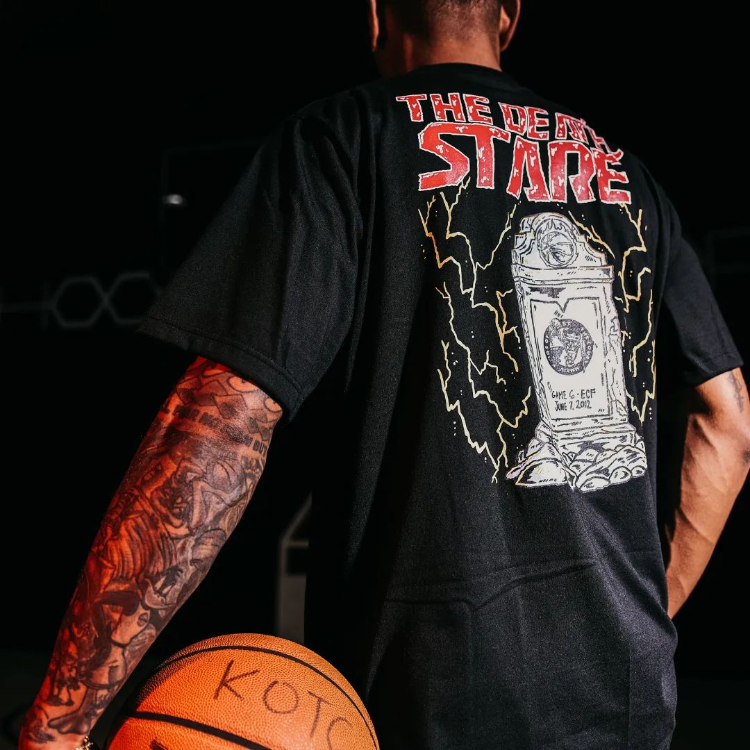 "Lebron Death Stare" T-Shirt / "Miami Nights" Mesh Shorts