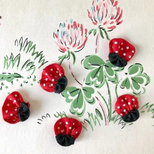 Ribbon Ladybugs - Vintage