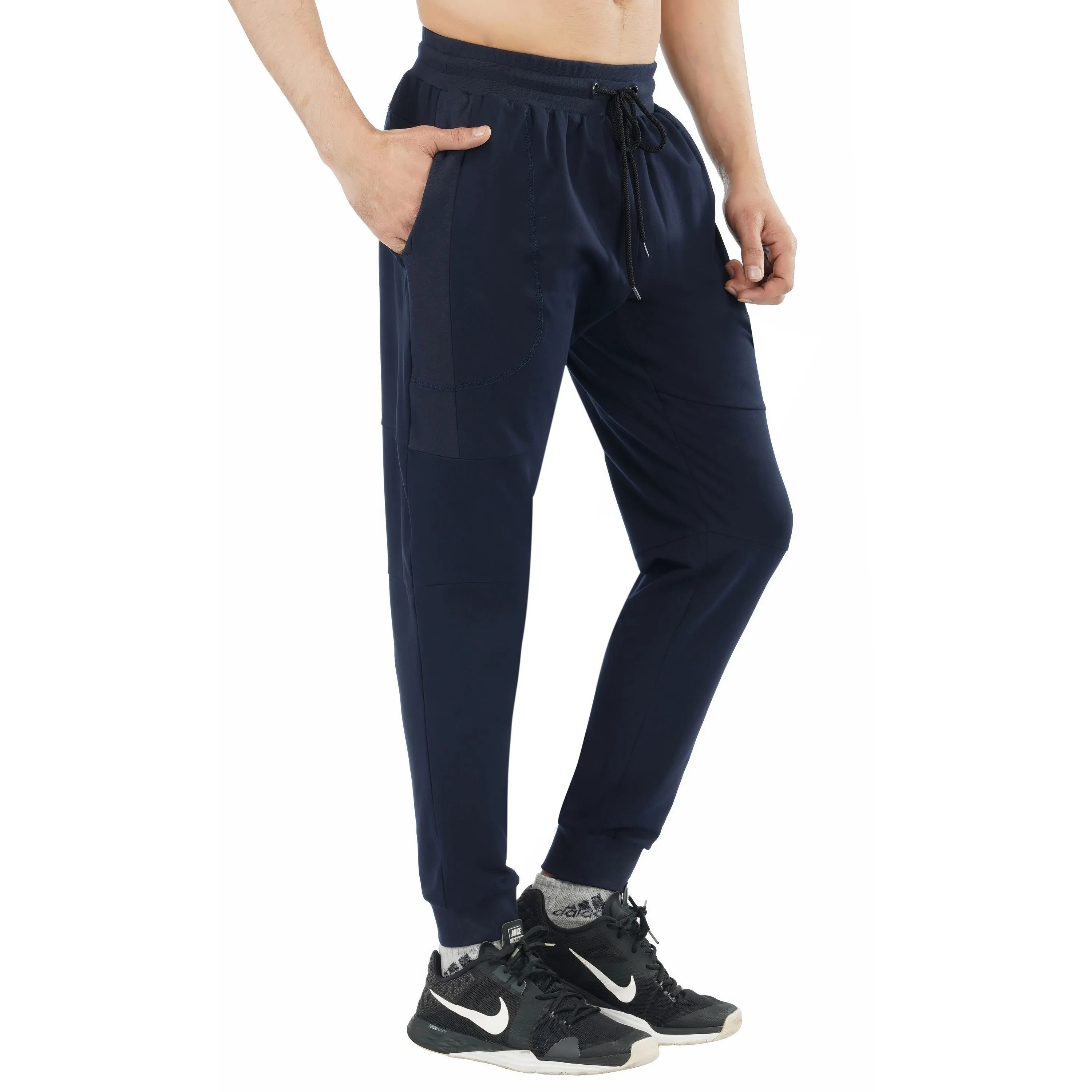 SLAY. Men's Navy Blue Joggers