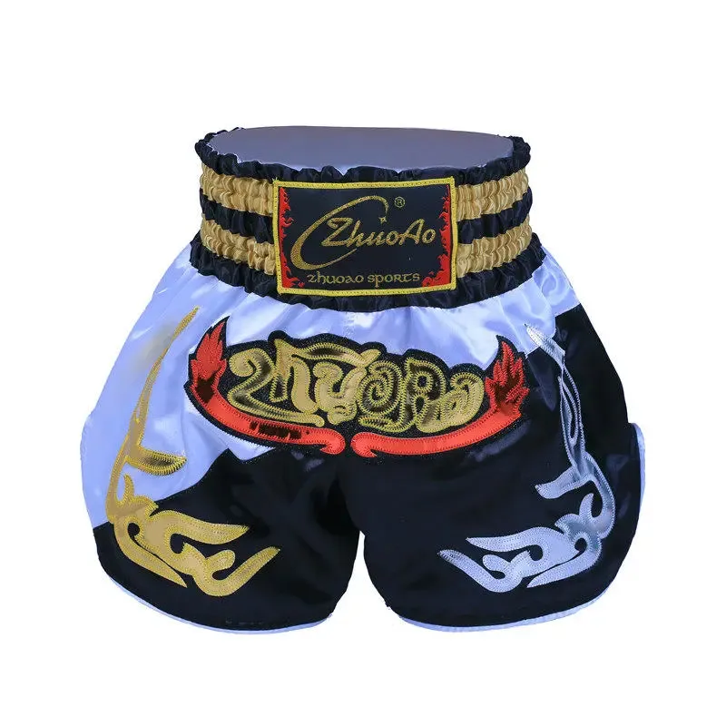 Thai Boxing Shorts Muay Thai Fightwear Men Women Boy Girl Kids Muaythai Grappling Kickboxing Match Training Uniform MMA Boxer Pants