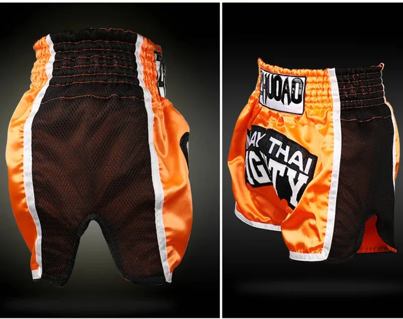 Thai Boxing Shorts Muay Thai Fightwear Men Women Boy Girl Kids Muaythai Grappling Kickboxing Match Training Uniform MMA Boxer Pants