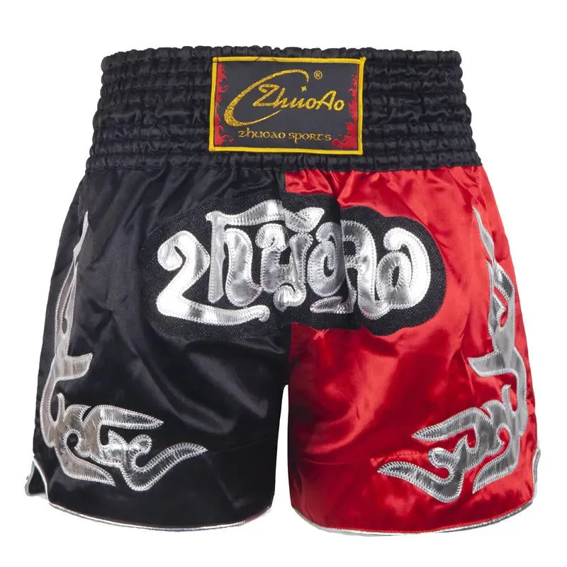 Thai Boxing Shorts Muay Thai Fightwear Men Women Boy Girl Kids Muaythai Grappling Kickboxing Match Training Uniform MMA Boxer Pants