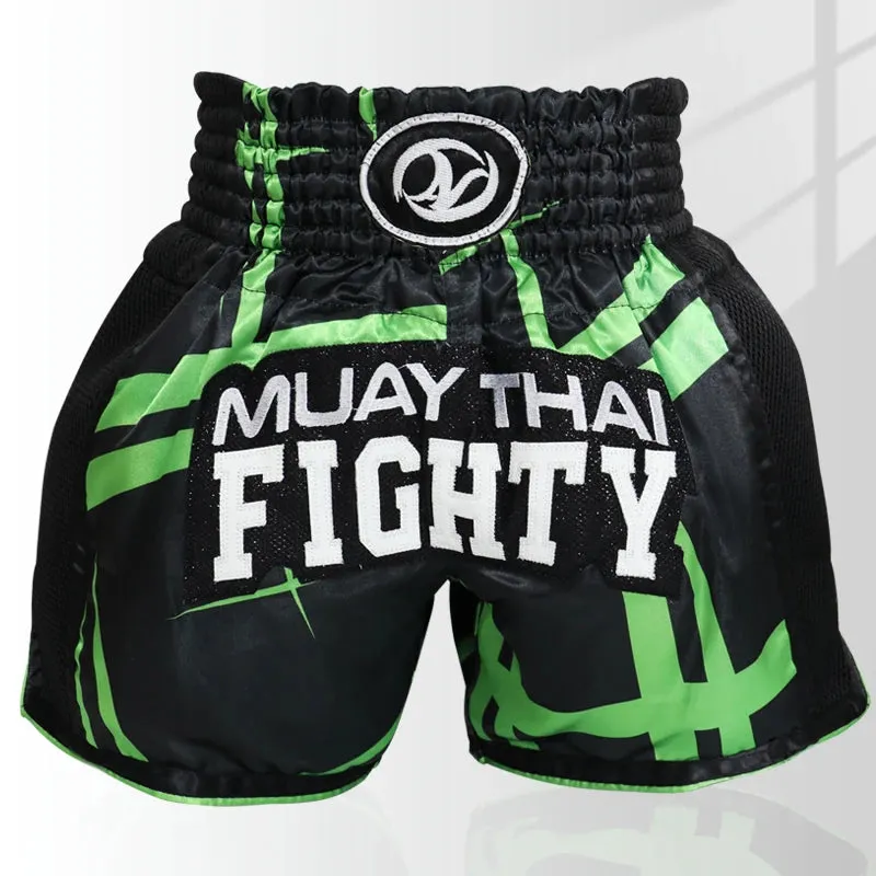 Thai Boxing Shorts Muay Thai Fightwear Men Women Boy Girl Kids Muaythai Grappling Kickboxing Match Training Uniform MMA Boxer Pants