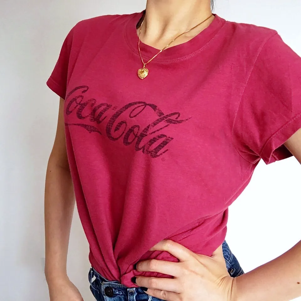 UNISEX VINTAGE RED COCA COLA COTTON TEE