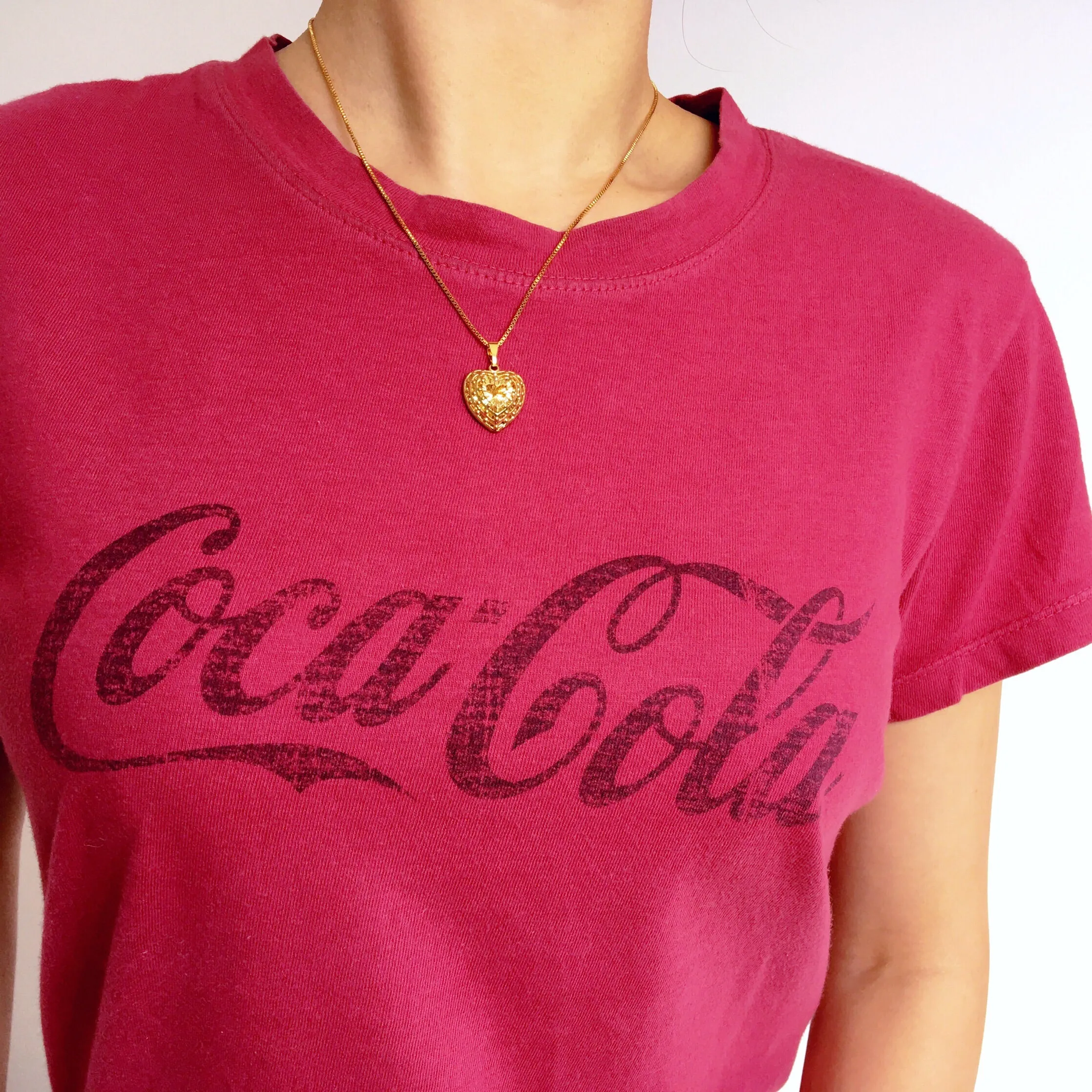 UNISEX VINTAGE RED COCA COLA COTTON TEE