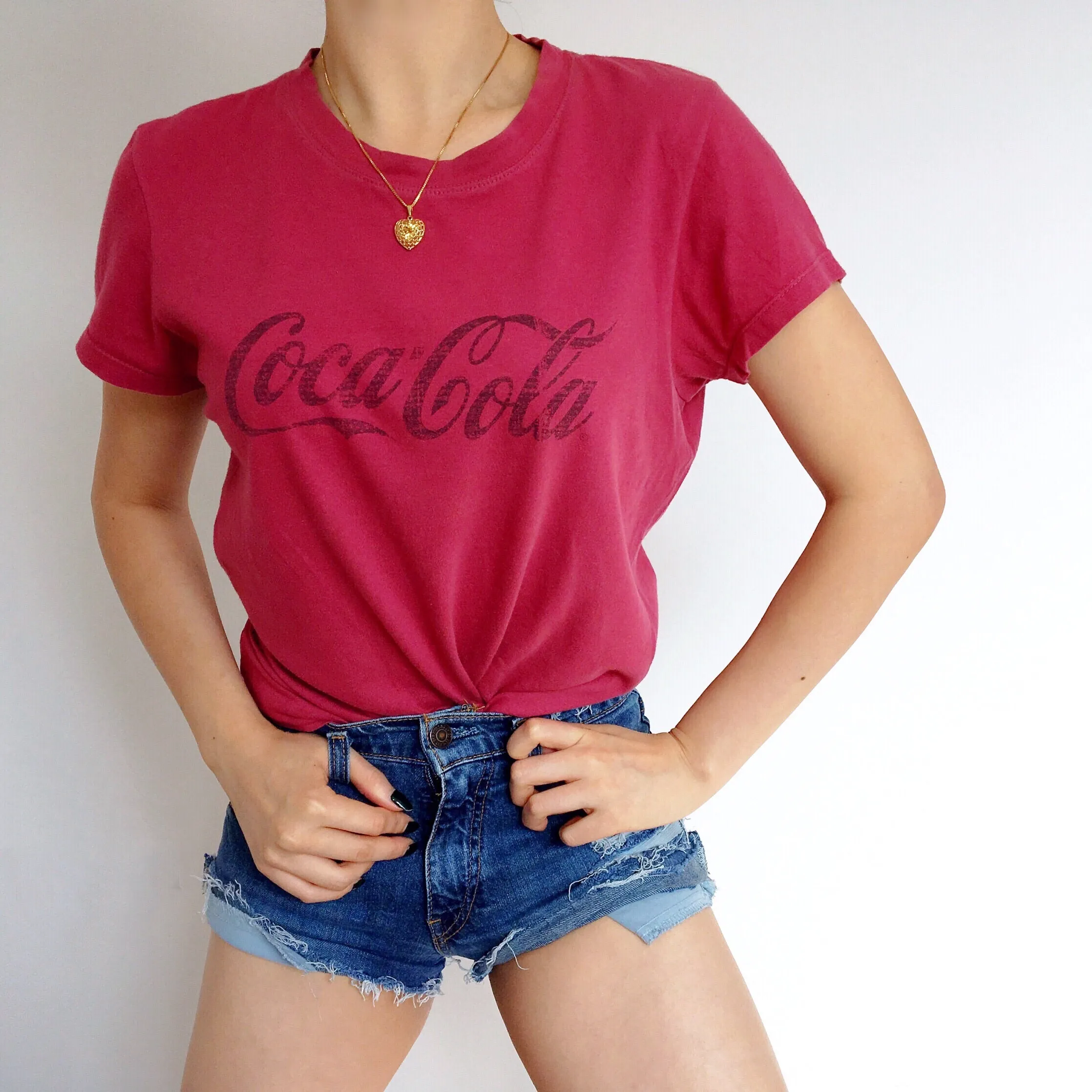 UNISEX VINTAGE RED COCA COLA COTTON TEE