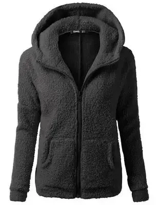 Warm Jacket for Women. Female Hoodies Sweater.