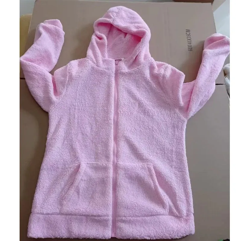 Warm Jacket for Women. Female Hoodies Sweater.