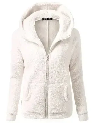 Warm Jacket for Women. Female Hoodies Sweater.