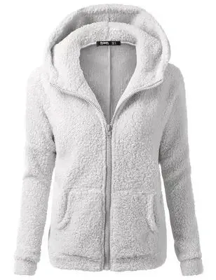 Warm Jacket for Women. Female Hoodies Sweater.