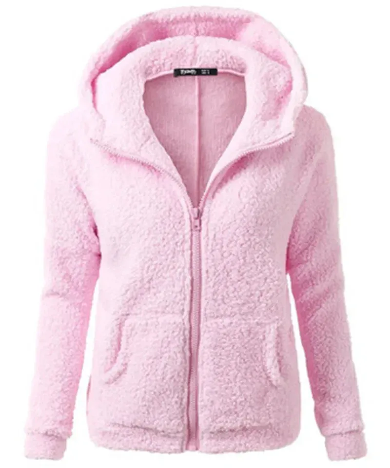 Warm Jacket for Women. Female Hoodies Sweater.