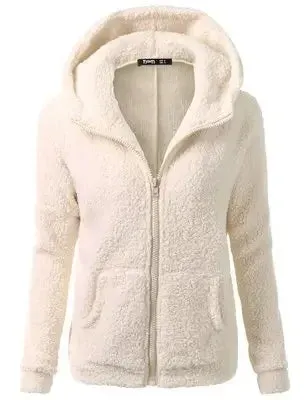 Warm Jacket for Women. Female Hoodies Sweater.