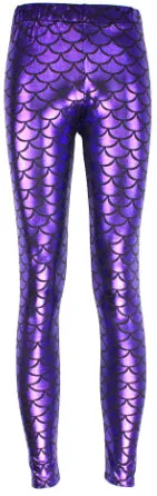 wholelsales Summer style women's Scale leggings 12 color S-XL size Simulation mermaid sexy pants Digital print colorful leggings