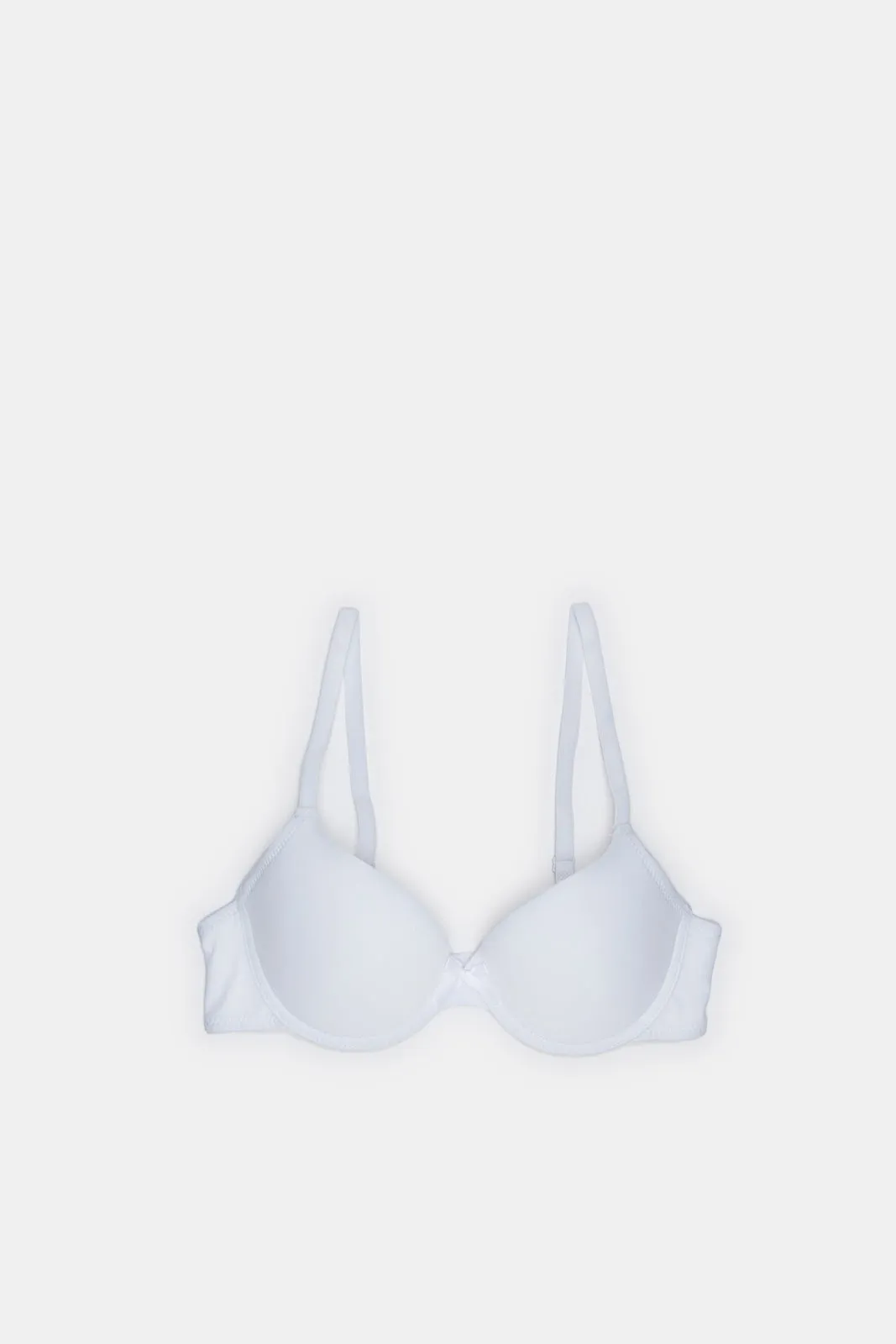 Women Black And White Basic T-Shirt Bra Set (Pack of 2)